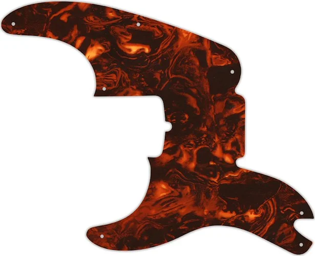 WD Custom Pickguard For Left Hand Fender 60th Anniversary Precision Bass #05F Faux Tortiose