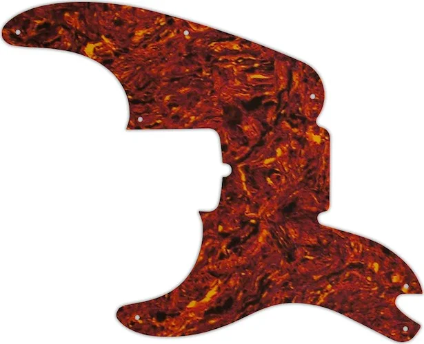 WD Custom Pickguard For Left Hand Fender 60th Anniversary Precision Bass #05P Tortoise Shell/Parchment