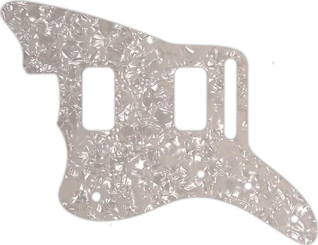 WD Custom Pickguard For Left Hand Fender Jazzmaster HH #28A Aged Pearl/White/Black/White