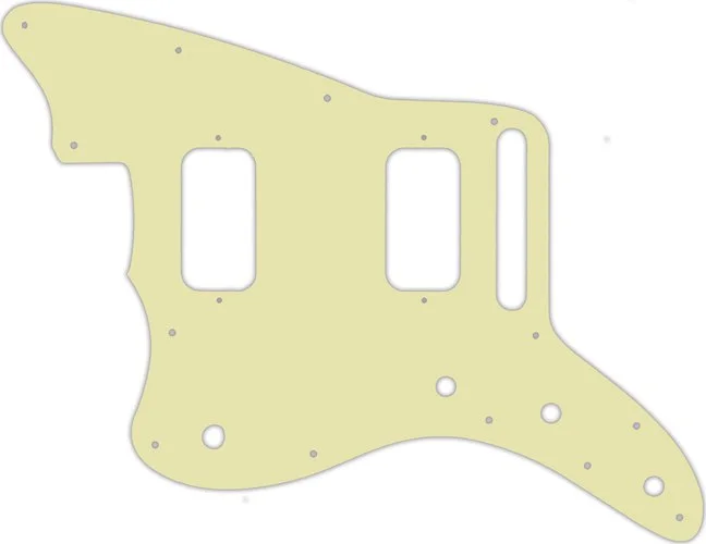 WD Custom Pickguard For Left Hand Fender Jazzmaster HH #34 Mint Green 3 Ply