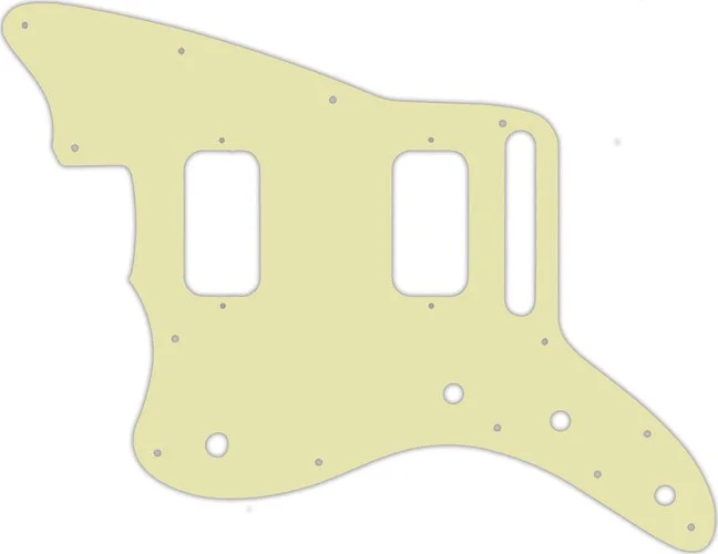 WD Custom Pickguard For Left Hand Fender Jazzmaster HH #34T Mint Green Thin