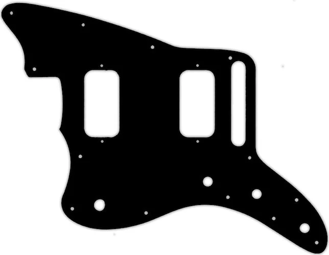 WD Custom Pickguard For Left Hand Fender Jazzmaster HH #38 Black/Cream/Black
