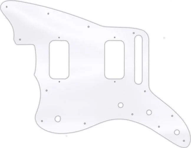 WD Custom Pickguard For Left Hand Fender Jazzmaster HH #45 Clear Acrylic