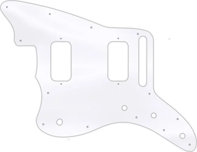 WD Custom Pickguard For Left Hand Fender Jazzmaster HH #45T Clear Acrylic Thin
