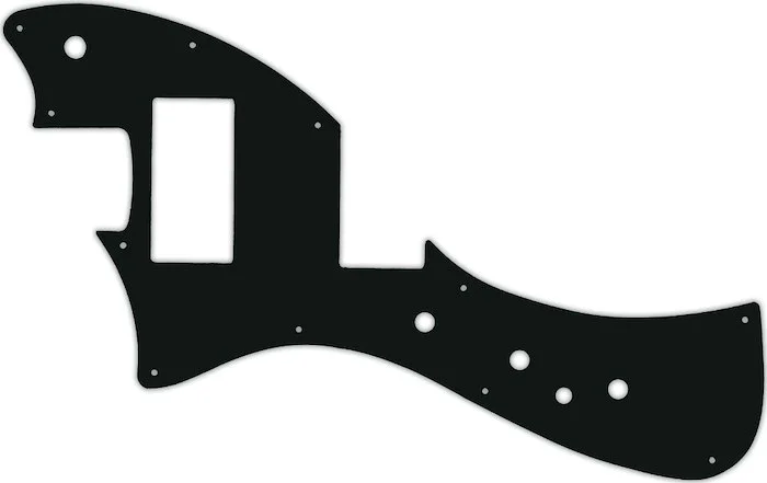 WD Custom Pickguard For Left Hand Fender Alternate Reality Meteora HH #01A Black Acrylic