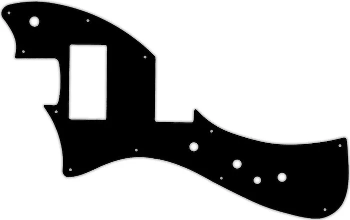 WD Custom Pickguard For Left Hand Fender Alternate Reality Meteora HH #01T Black Thin