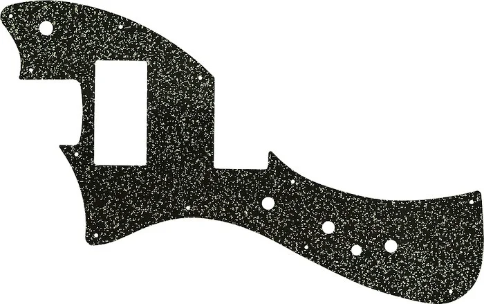 WD Custom Pickguard For Left Hand Fender Alternate Reality Meteora HH #60BS Black Sparkle 