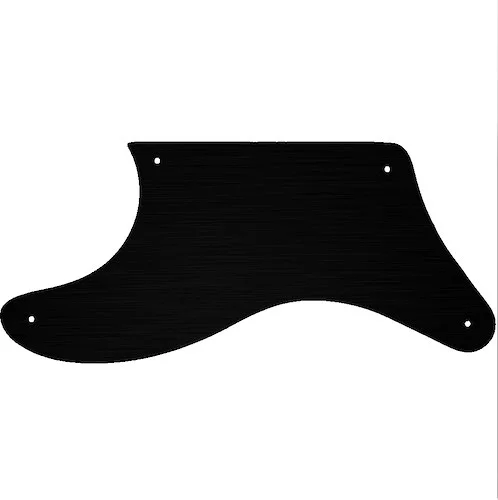 WD Custom Pickguard For Left Hand Fender Cabronita Precision Bass #27 Simulated Black Anodized