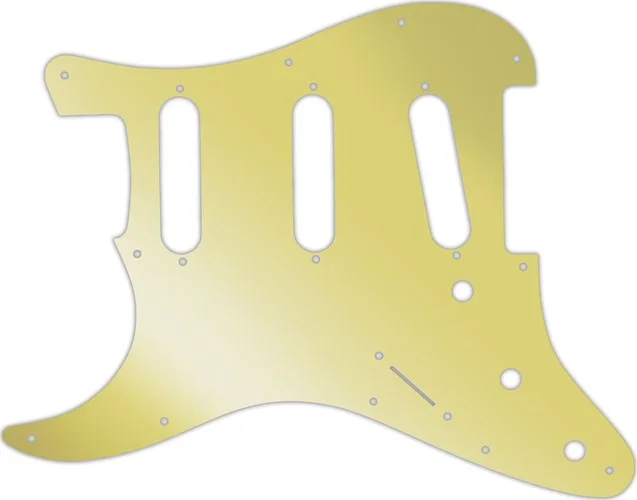 WD Custom Pickguard For Left Hand Fender Stratocaster #10GD Gold Mirror