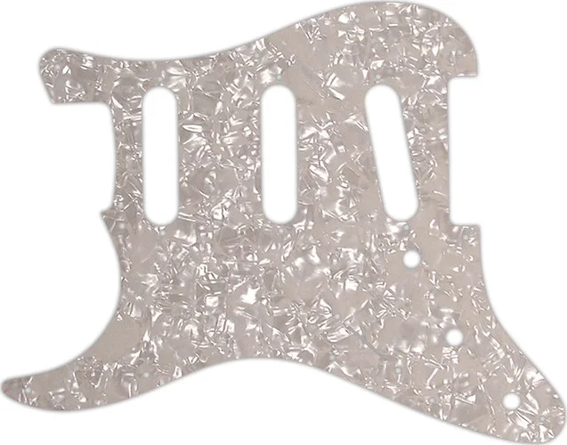 WD Custom Pickguard For Left Hand Fender Stratocaster #28A Aged Pearl/White/Black/White