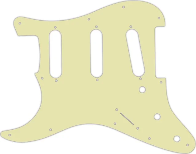 WD Custom Pickguard For Left Hand Fender Stratocaster #34 Mint Green 3 Ply