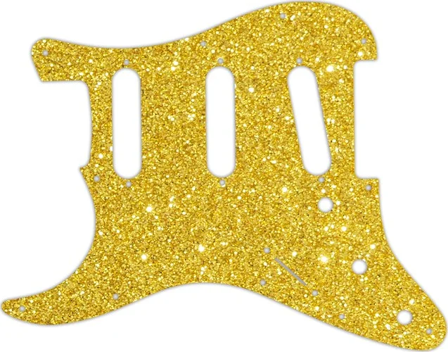 WD Custom Pickguard For Left Hand Fender Stratocaster #60GS Gold Sparkle 