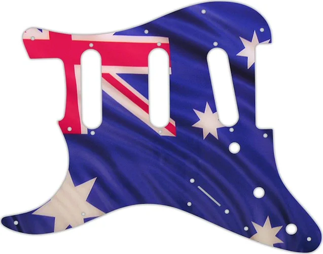 WD Custom Pickguard For Left Hand Fender Stratocaster #G13 Aussie Flag Graphic