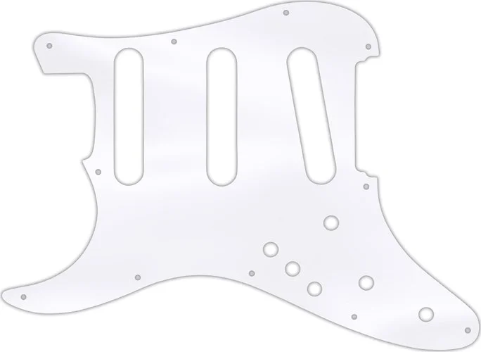 WD Custom Pickguard For Left Hand Fender Stratocaster Elite #45T Clear Acrylic Thin