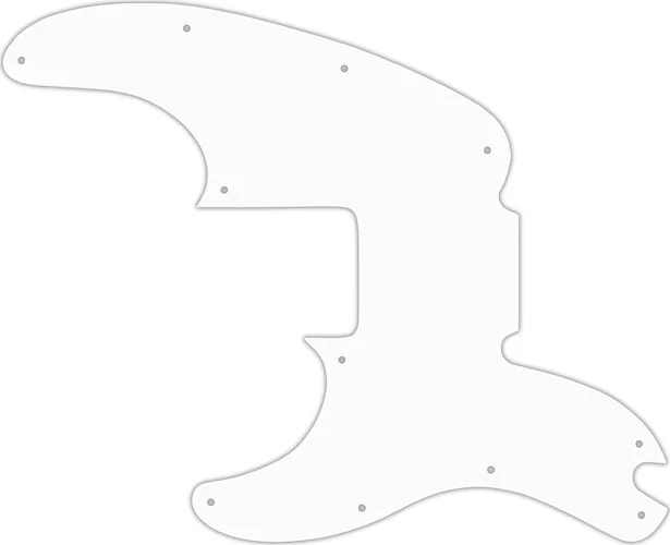 WD Custom Pickguard For Left Hand Fender Telecaster Bass #04 White/Black/White