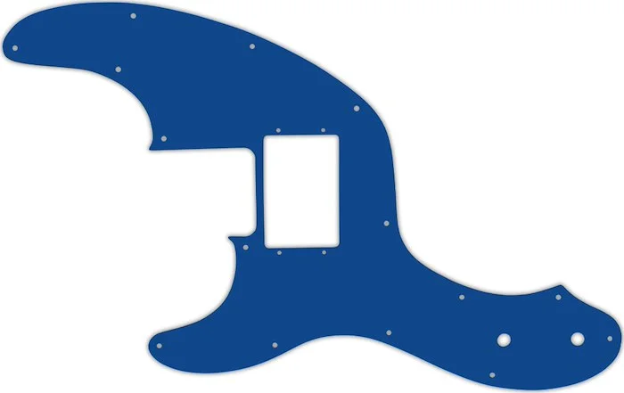 WD Custom Pickguard For Left Hand Fender Telecaster Bass With Humbucker #08 Blue/White/Blue