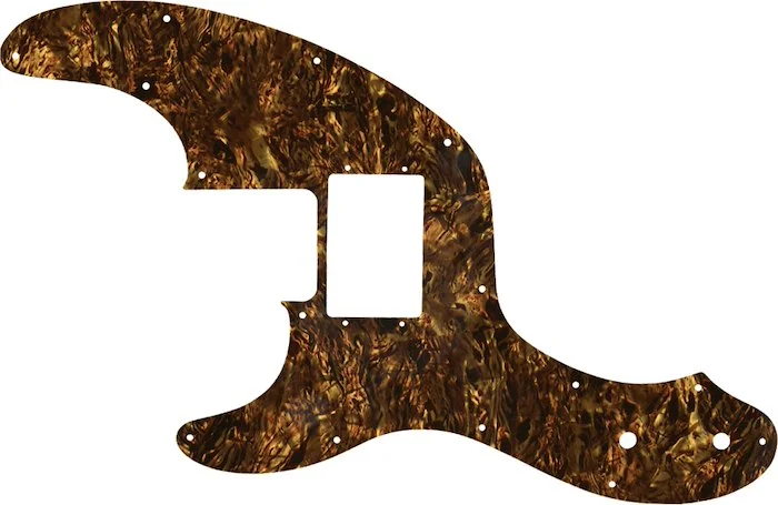 WD Custom Pickguard For Left Hand Fender Telecaster Bass With Humbucker #28TBP Tortoise Brown Pearl