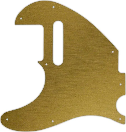 WD Custom Pickguard For Left Hand Fender Acoustasonic Telecaster #14 Simulated Brushed Gold/Black PVC