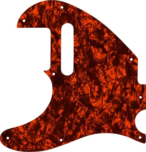 WD Custom Pickguard For Left Hand Fender Acoustasonic Telecaster #28OP Orange Pearl/Black/White/Black