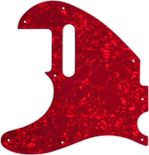 WD Custom Pickguard For Left Hand Fender Acoustasonic Telecaster #28R Red Pearl/White/Black/White