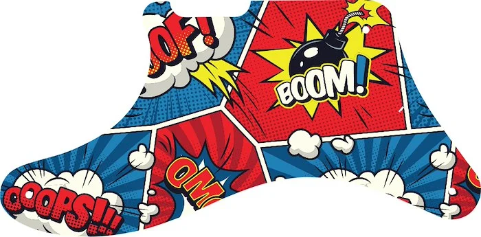 WD Custom Pickguard For Left Hand Fender Cabronita Telecaster #GCM01 Comic Book Graphic