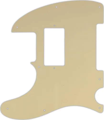 WD Custom Pickguard For Left Hand Fender Telecaster With Humbucker #06T Cream Thin