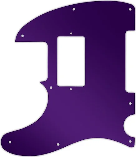 WD Custom Pickguard For Left Hand Fender Telecaster With Humbucker #10PR Purple Mirror