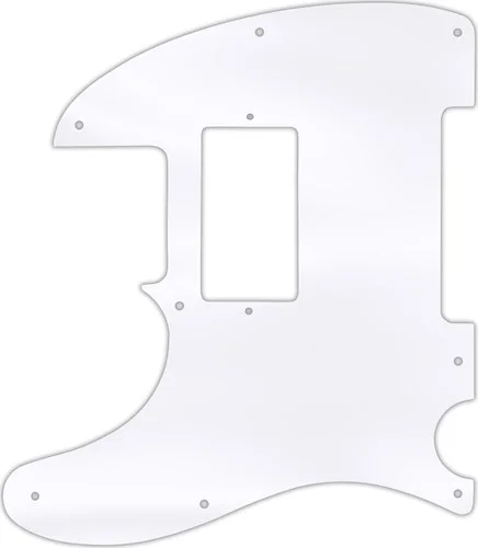 WD Custom Pickguard For Left Hand Fender Telecaster With Humbucker #45 Clear Acrylic