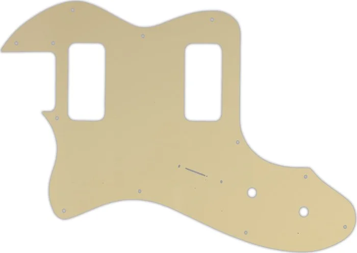 WD Custom Pickguard For Left Hand Fender Telecaster Thinline Super Deluxe #06 Cream