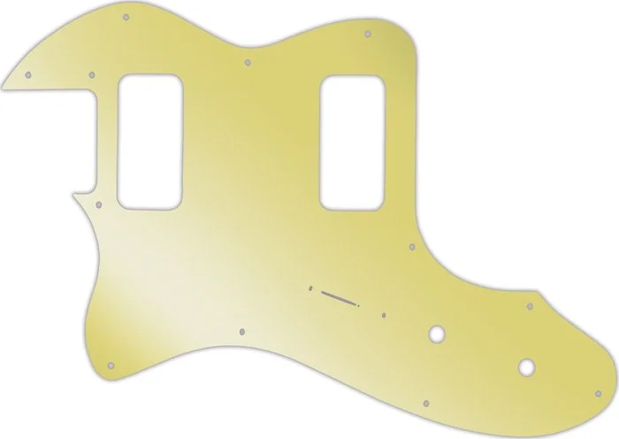 WD Custom Pickguard For Left Hand Fender Telecaster Thinline Super Deluxe #10GD Gold Mirror
