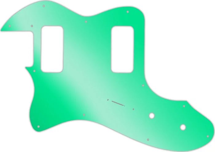 WD Custom Pickguard For Left Hand Fender Telecaster Thinline Super Deluxe #10GR Green Mirror