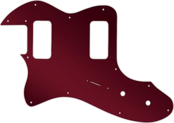 WD Custom Pickguard For Left Hand Fender Telecaster Thinline Super Deluxe #10R Red Mirror