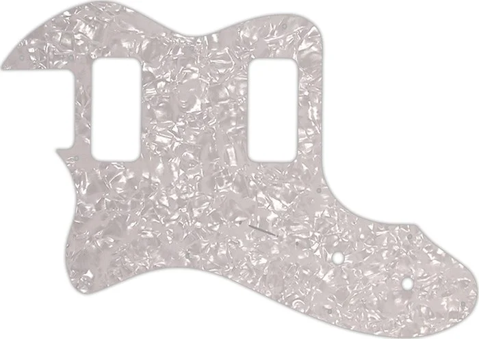 WD Custom Pickguard For Left Hand Fender Telecaster Thinline Super Deluxe #28 White Pearl/White/Black/White