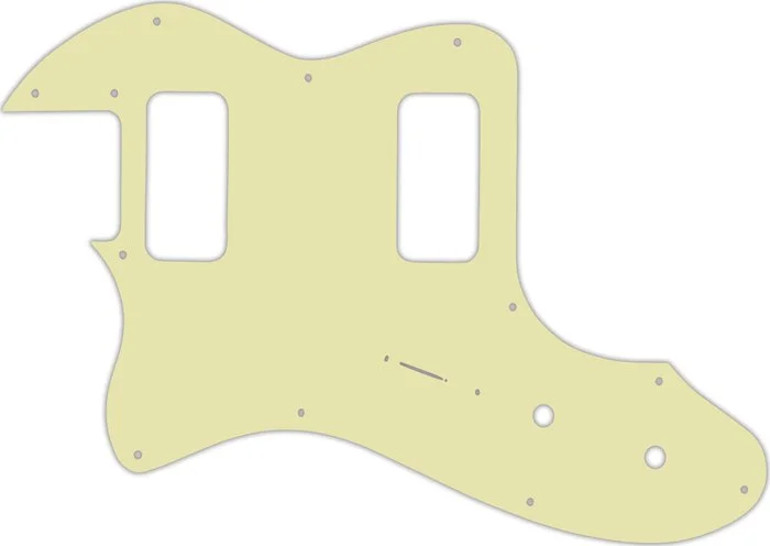 WD Custom Pickguard For Left Hand Fender Telecaster Thinline Super Deluxe #34S Mint Green Solid