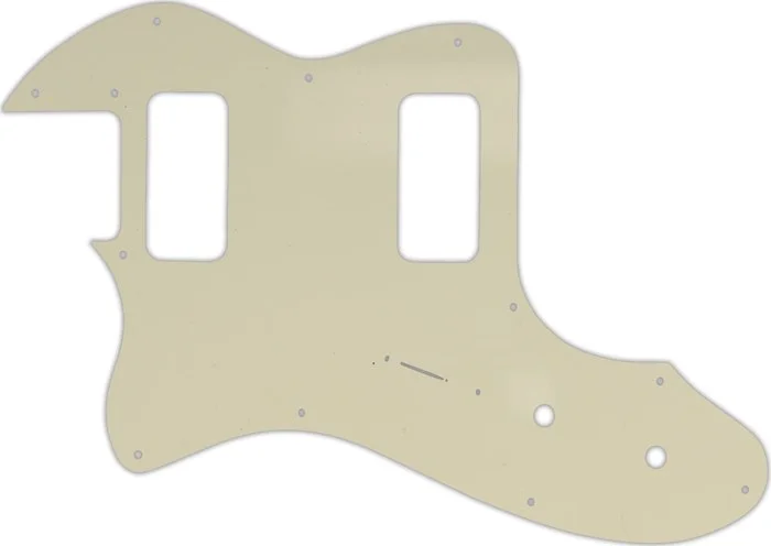 WD Custom Pickguard For Left Hand Fender Telecaster Thinline Super Deluxe #55T Parchment Thin