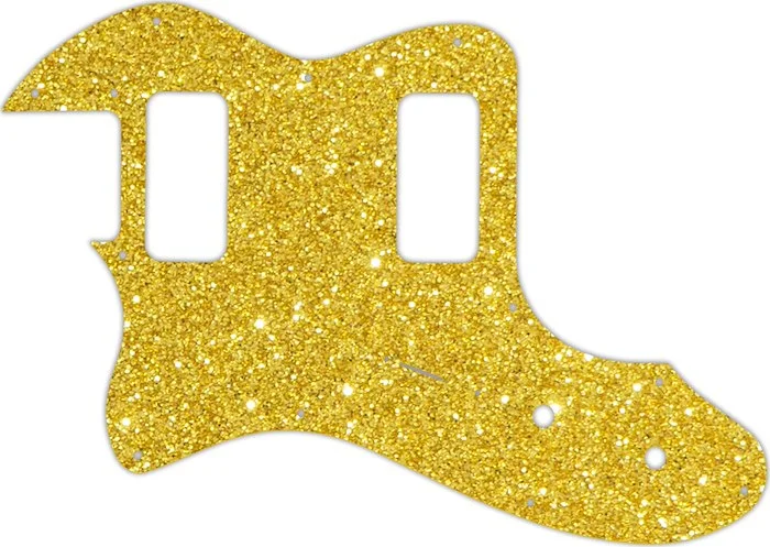 WD Custom Pickguard For Left Hand Fender Telecaster Thinline Super Deluxe #60GS Gold Sparkle
