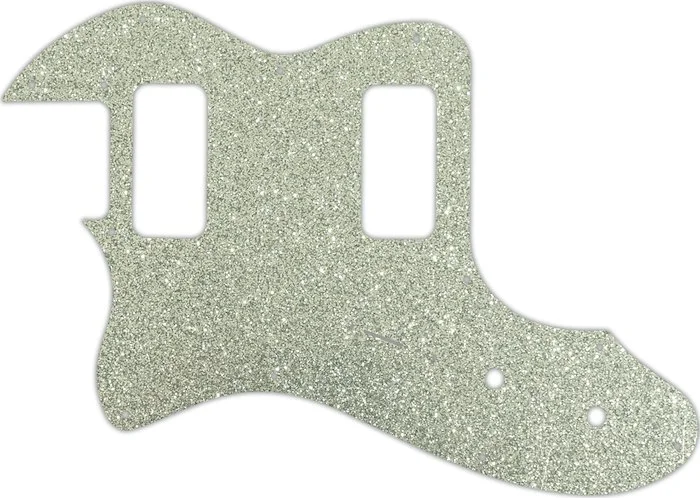 WD Custom Pickguard For Left Hand Fender Telecaster Thinline Super Deluxe #60SS Silver Sparkle