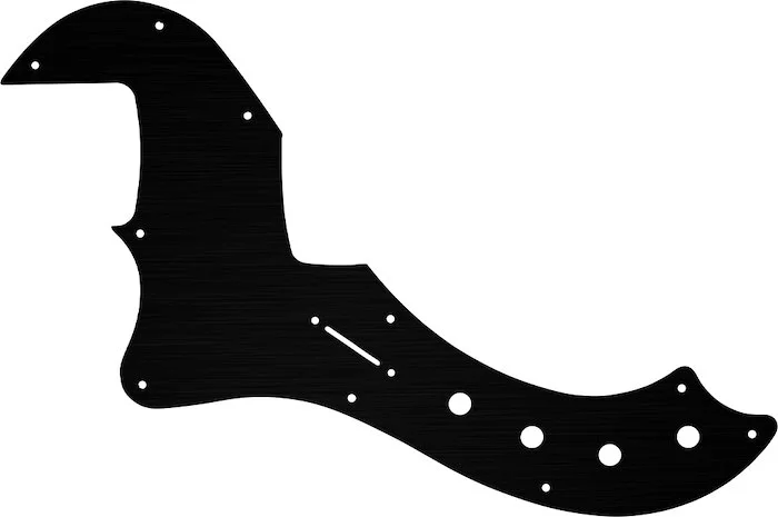 WD Custom Pickguard For Left Hand Fender American Deluxe Or American Elite Dimension Bass IV #27T Simulated Bl