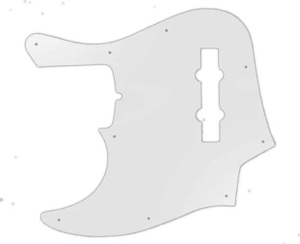 WD Custom Pickguard For Left Hand Fender American Deluxe 21 Fret Jazz Bass#22 Translucent Milk White