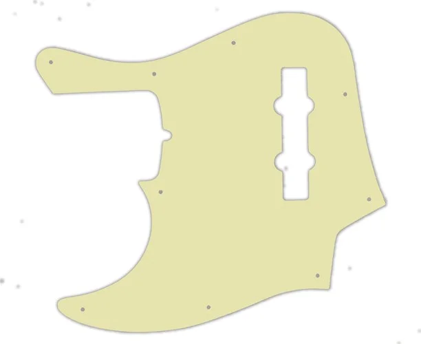 WD Custom Pickguard For Left Hand Fender American Deluxe 21 Fret Jazz Bass#34 Mint Green 3 Ply