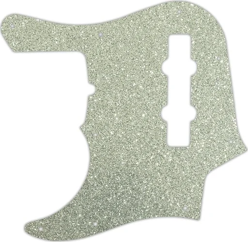 WD Custom Pickguard For Left Hand Fender American Deluxe 1998-Present 22 Fret Jazz Bass #60SS Silver Sparkle 