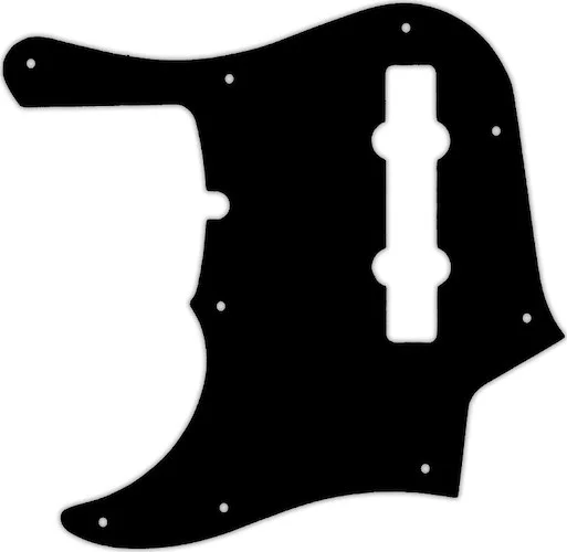 WD Custom Pickguard For Left Hand Fender American Deluxe 1995-Present 22 Fret 5 String Jazz Bass #01T Black Th