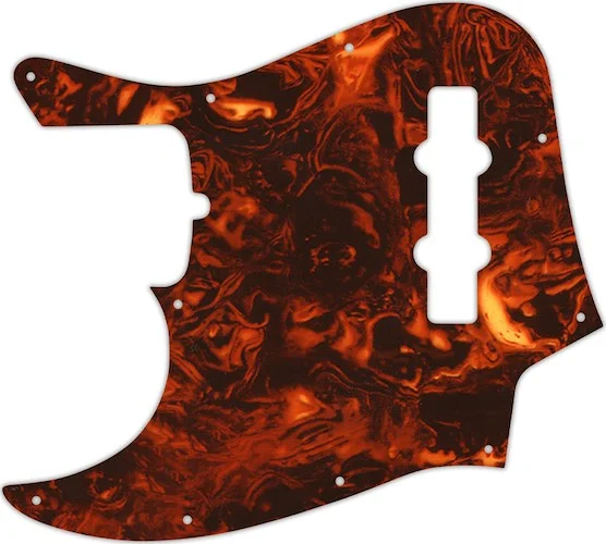 WD Custom Pickguard For Left Hand Fender American Standard Jazz Bass #05F Faux Tortiose