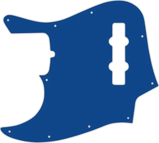 WD Custom Pickguard For Left Hand Fender American Standard Jazz Bass #08 Blue/White/Blue