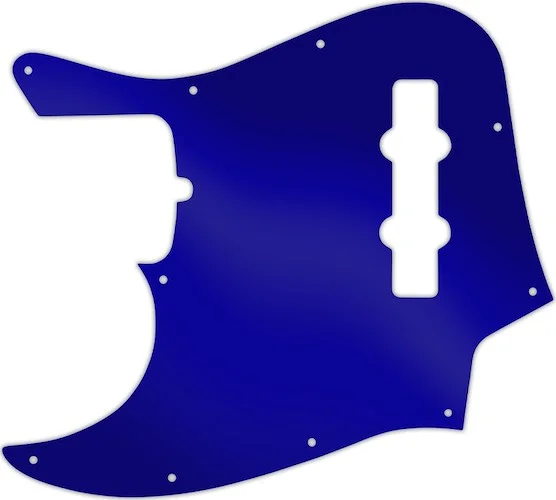 WD Custom Pickguard For Left Hand Fender American Standard Jazz Bass #10DBU Dark Blue Mirror