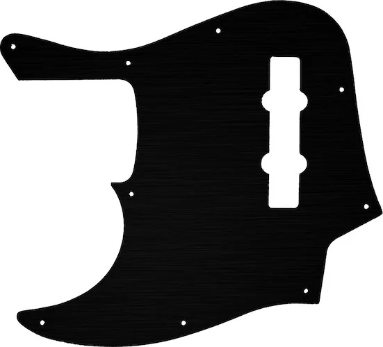 WD Custom Pickguard For Left Hand Fender American Elite Jazz Bass #27T Simulated Black Anodized Thin