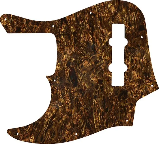 WD Custom Pickguard For Left Hand Fender American Elite Jazz Bass #28TBP Tortoise Brown Pearl
