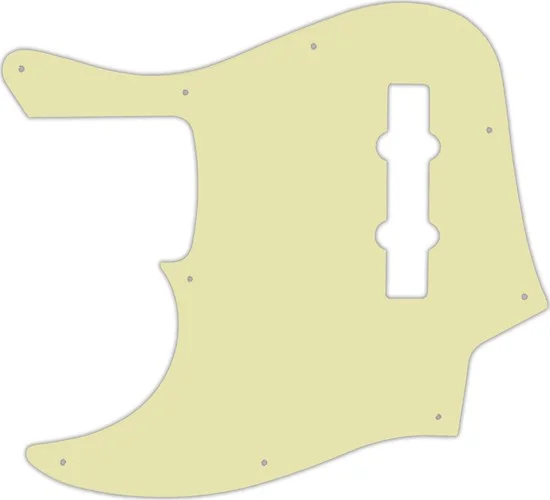 WD Custom Pickguard For Left Hand Fender American Elite Jazz Bass #34 Mint Green 3 Ply
