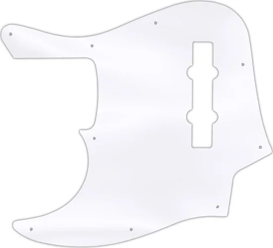 WD Custom Pickguard For Left Hand Fender American Elite Jazz Bass #45 Clear Acrylic