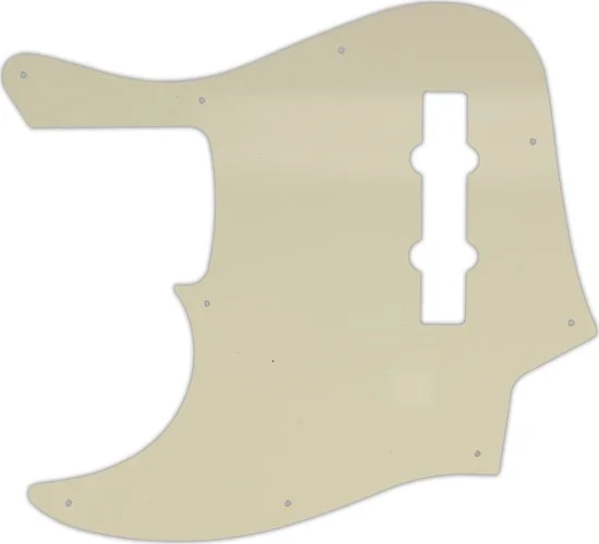 WD Custom Pickguard For Left Hand Fender American Elite Jazz Bass #55S Parchment Solid